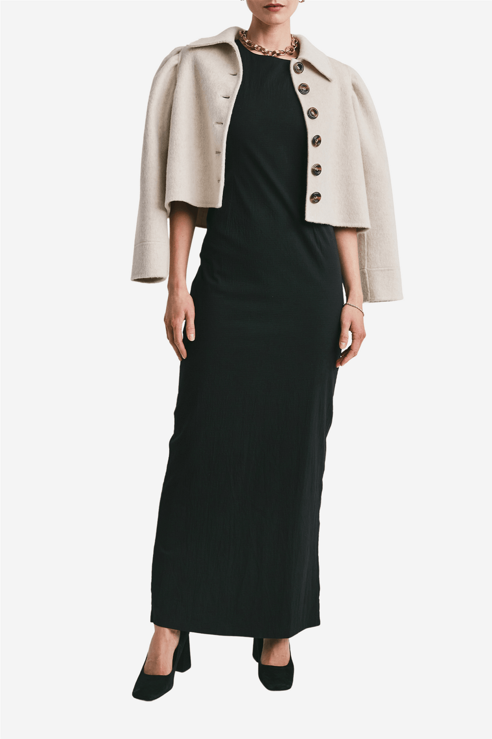 by TiMo Yttertøy Tailored Cropped Jacket Vintage White