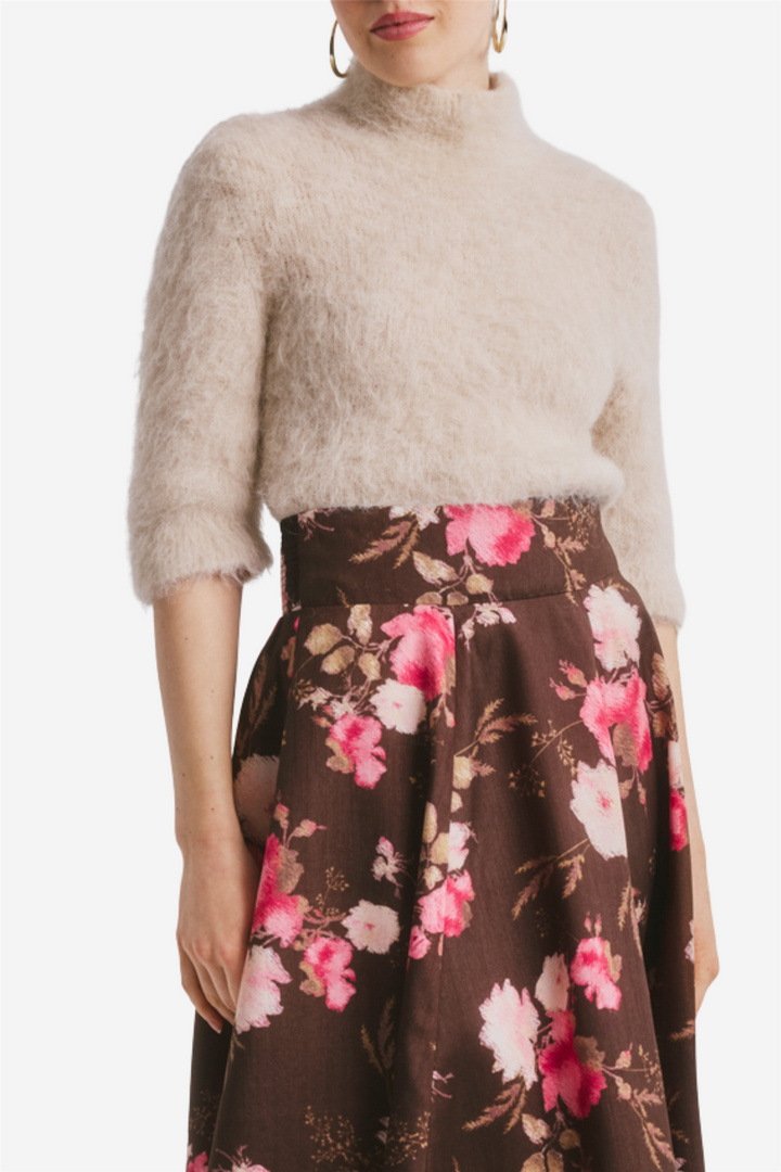 Hairy Knit Turtleneck Soft
