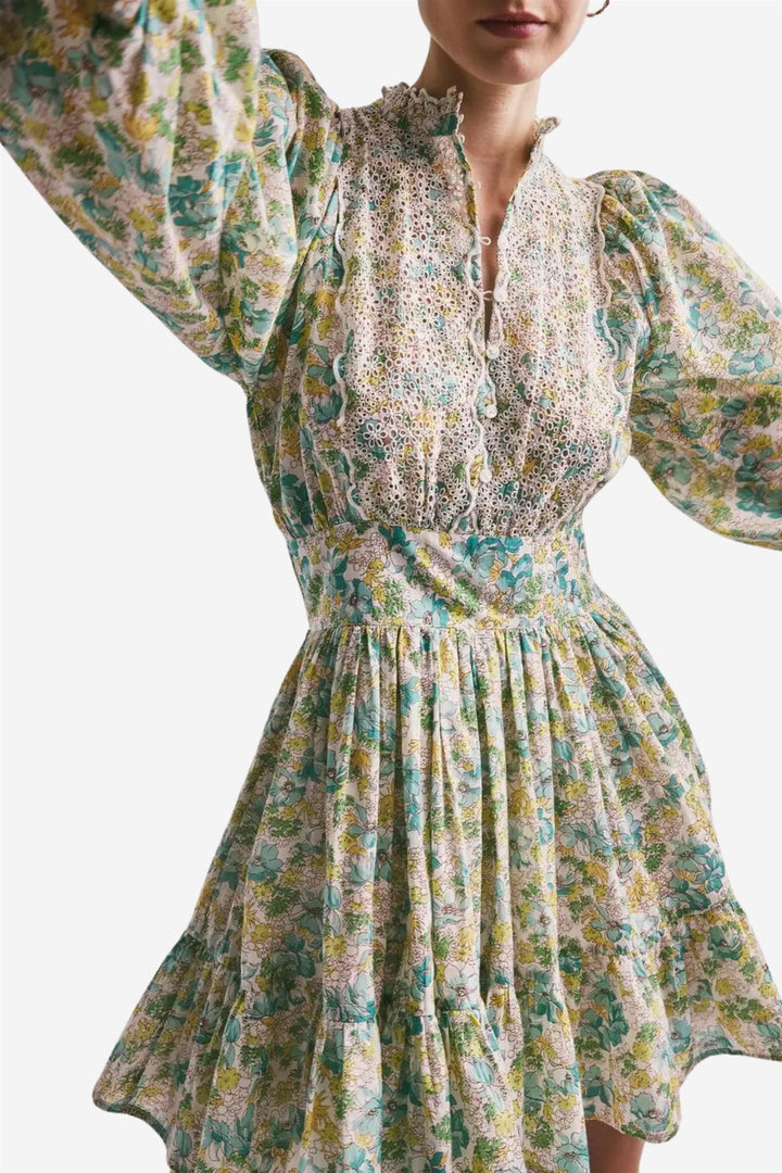 Cotton Slub Mini Dress Anemone Fields