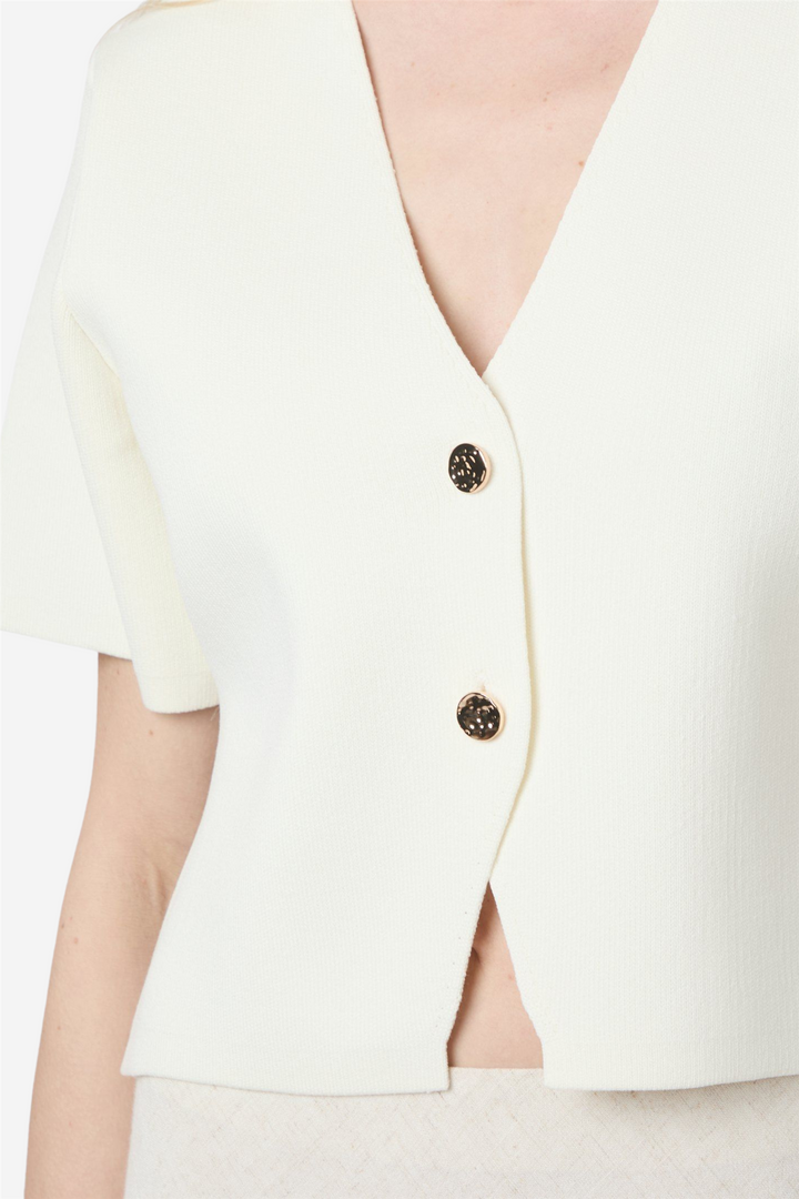 Seta Knit Bloouse Off White