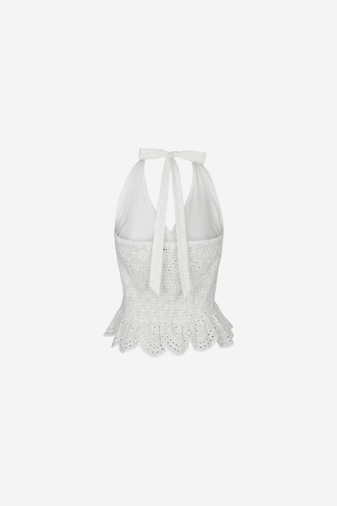 Ribbi Halter Neck Top White