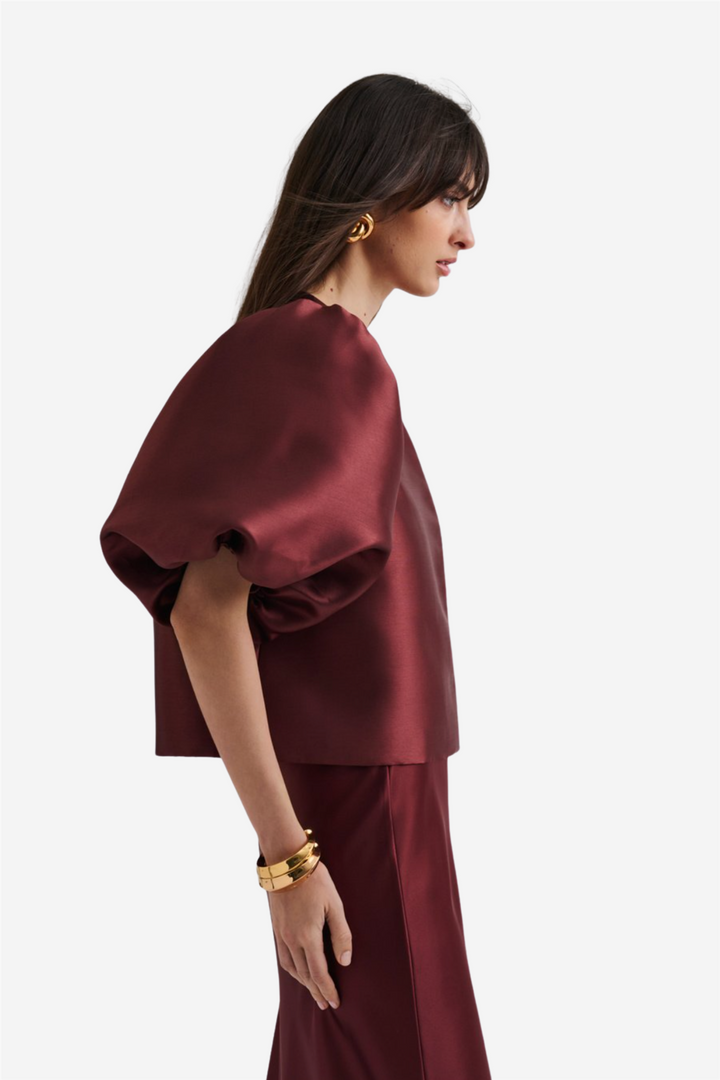 Cleo Blouse Wine