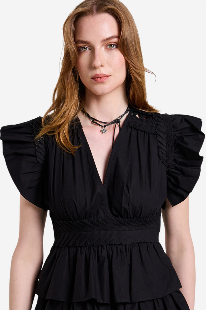 Aurora Mini Dress Onyx Black