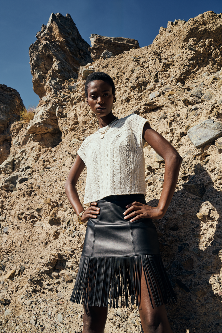 Saskia Skirt Onyx Black
