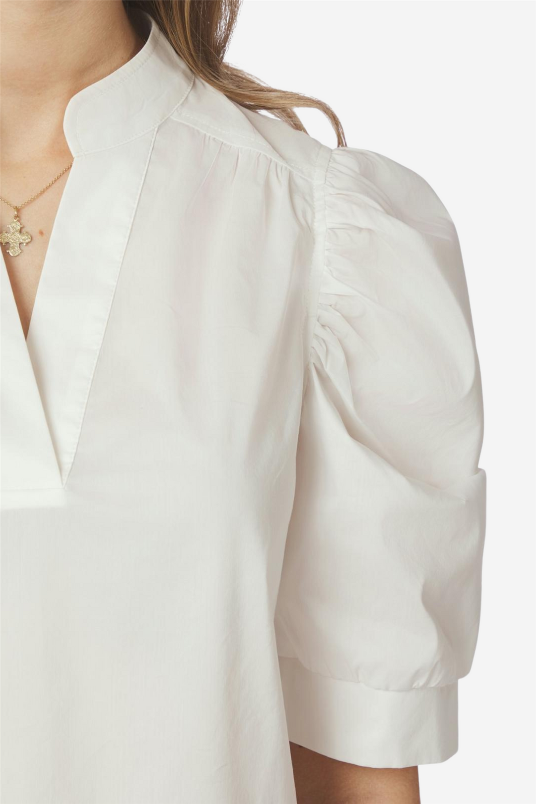 Roella Poplin Bluse White