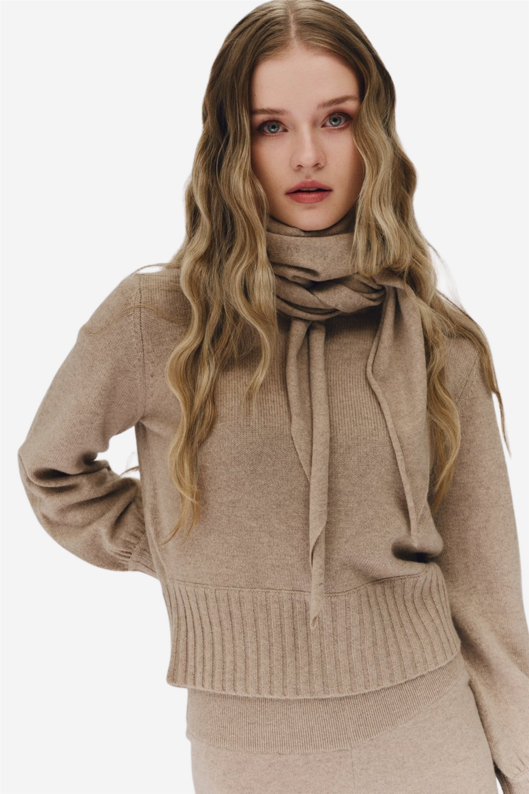 Ronja Cashmere Scarf Beige