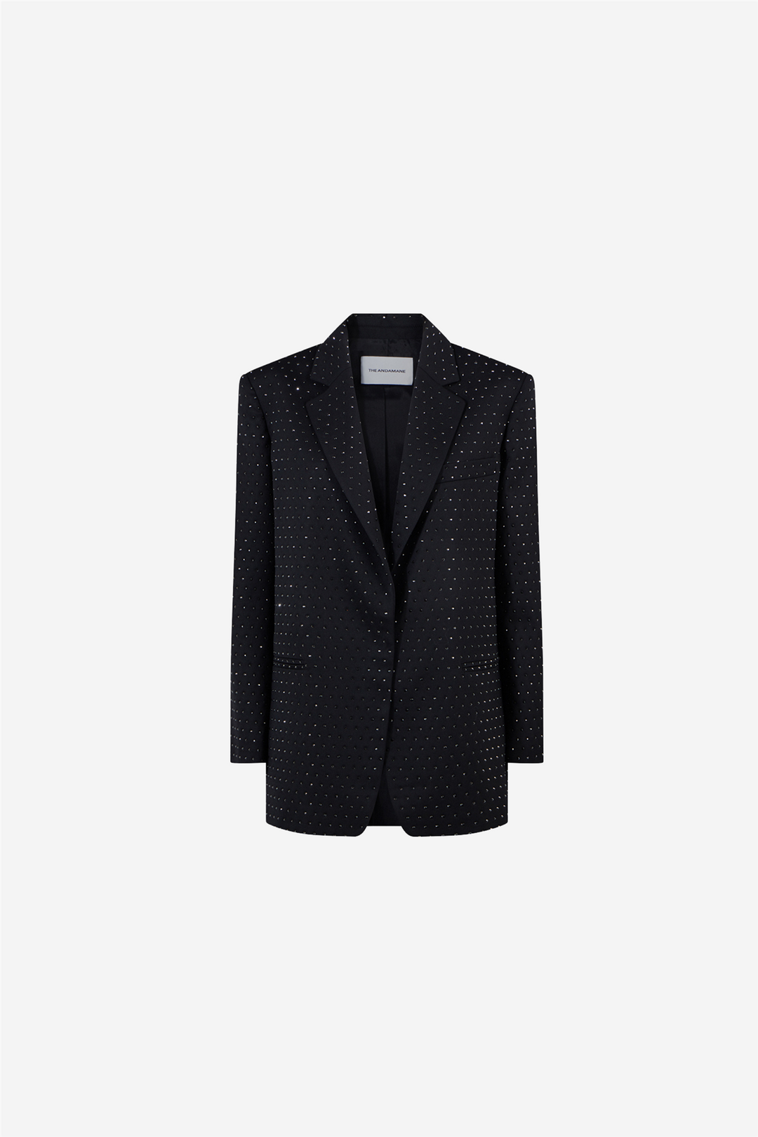 Guia Crystal Oversize Blazer Black