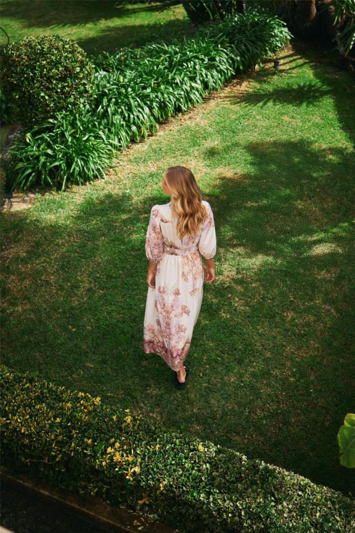 Stellar Artist Paisley Dress Ivory