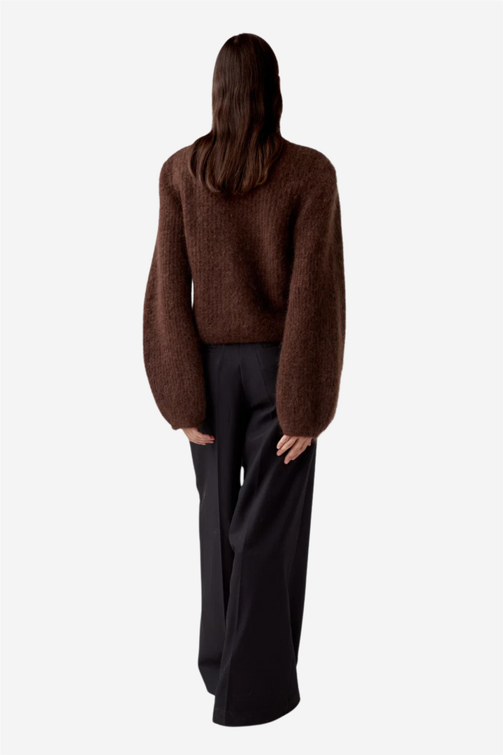 Sofia Mohair Cardigan Espresso