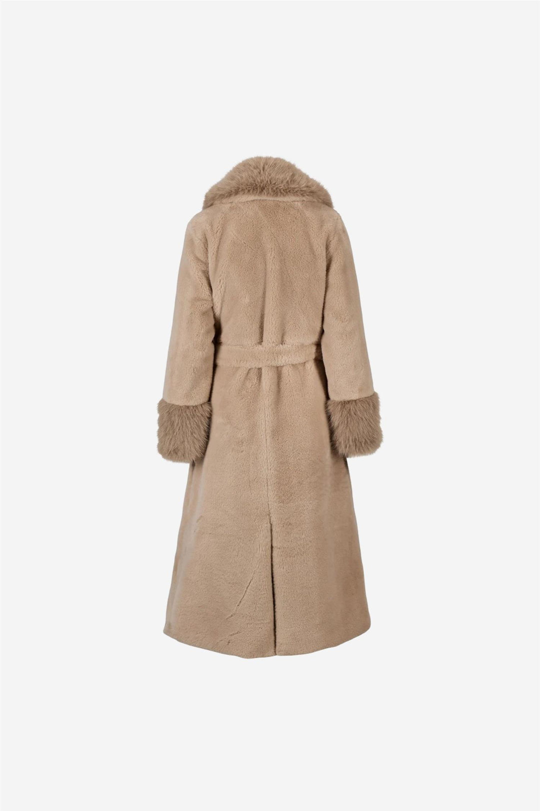 Caroline fake fur jacket beige