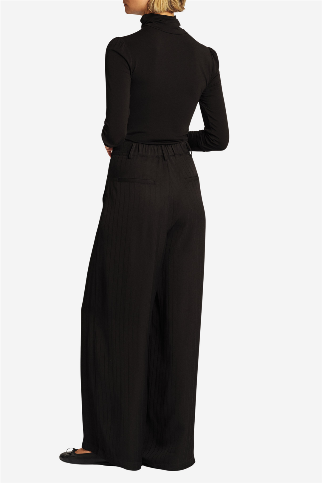 Jersey Turtleneck Black