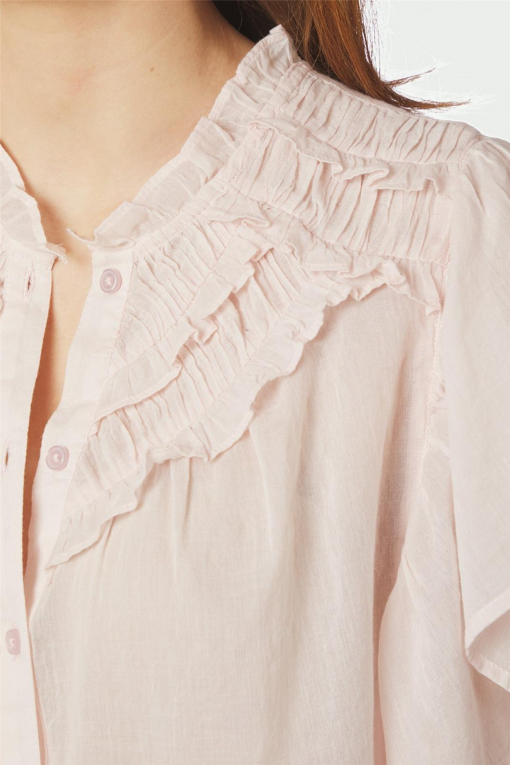 Vinsa S Voile Top Light Pink