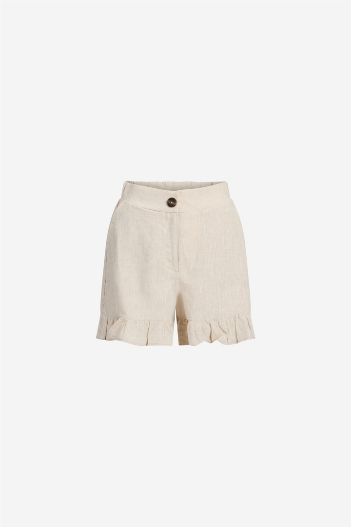 Mynthe Linen Shorts Beige Melange