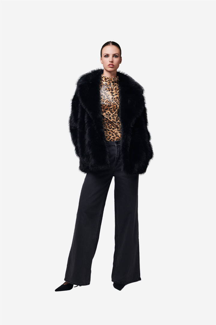 Drama coat black