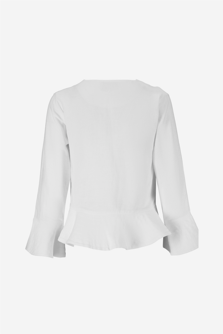 Maren Linen Jacket White