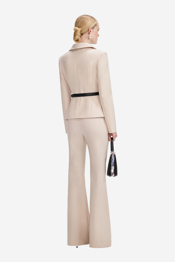 Twill Jumpsuit Beige