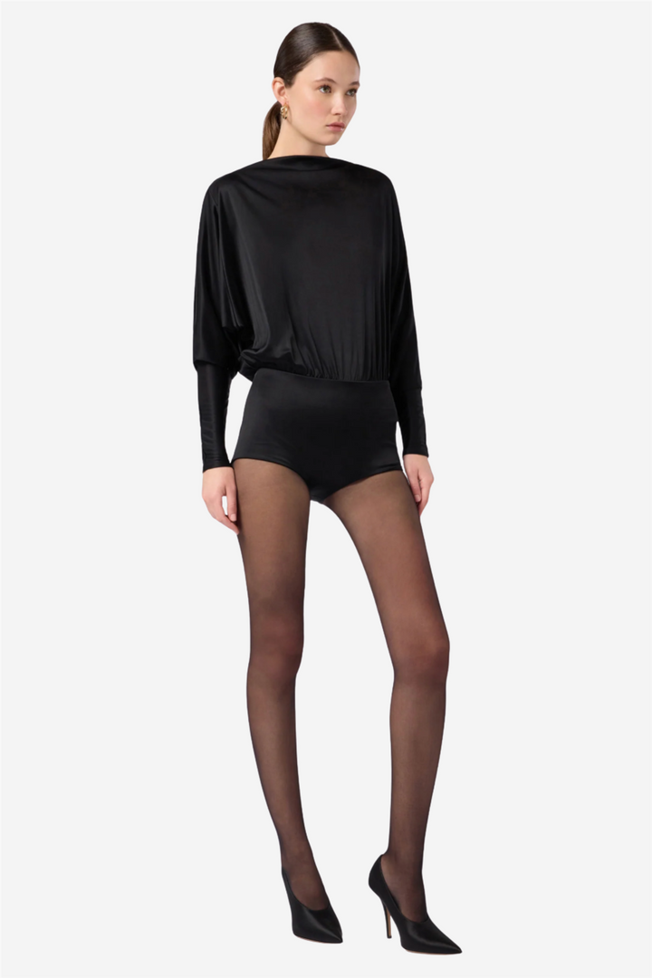 Winnie Open Back Playsuit Black