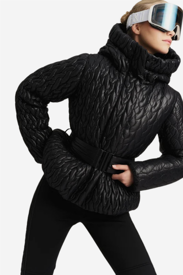 Mathilde Braided Down Jacket Black