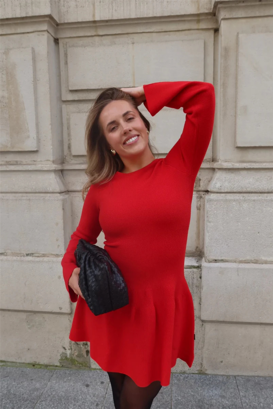 Alaya merino dress Black