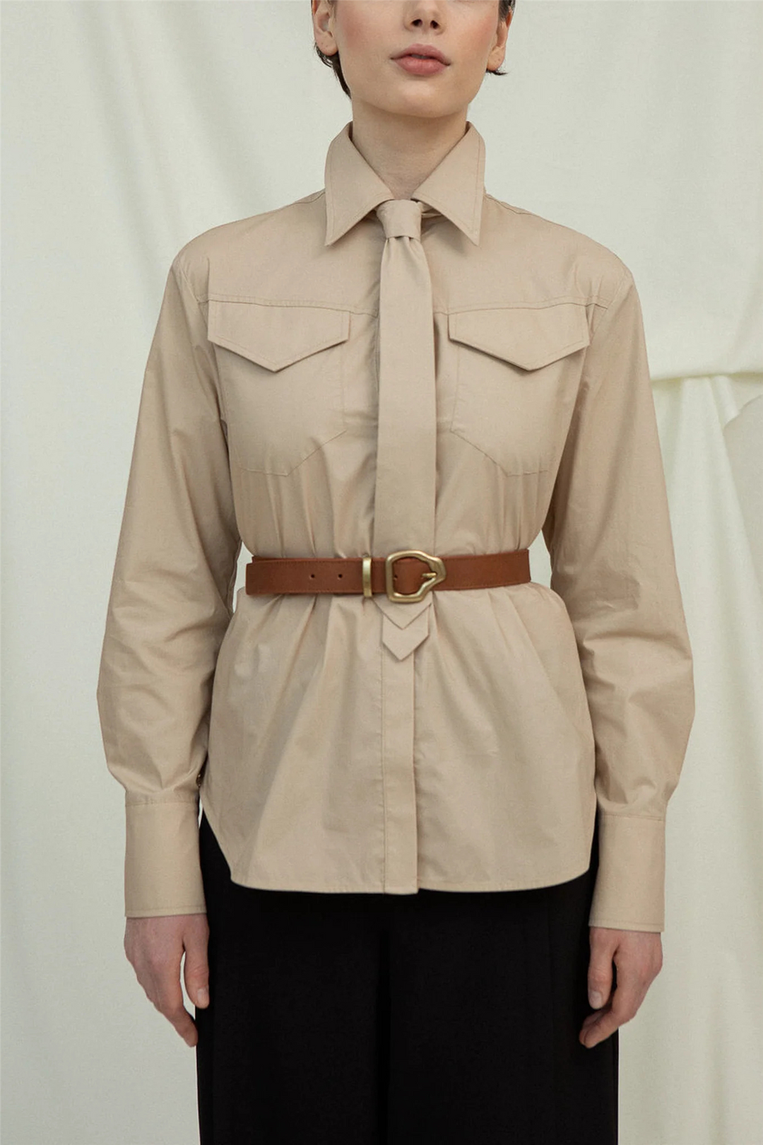 Cala & Jade Tilbehør Ako Mini Belt Nutmeg Gold