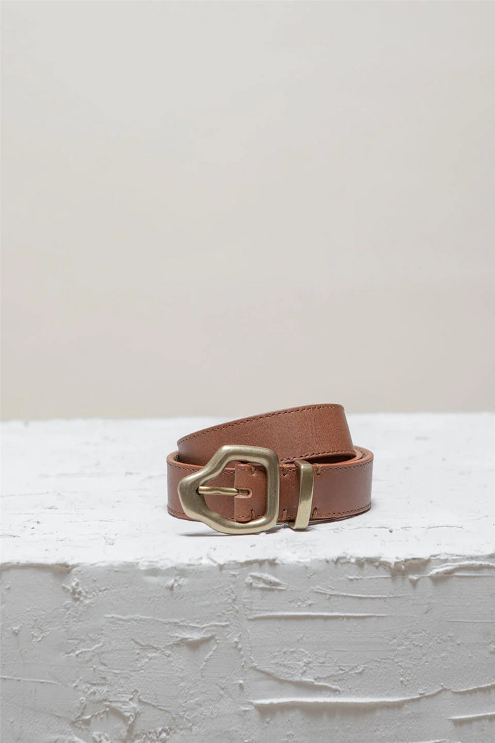 Cala & Jade Tilbehør Ako Mini Belt Nutmeg Gold