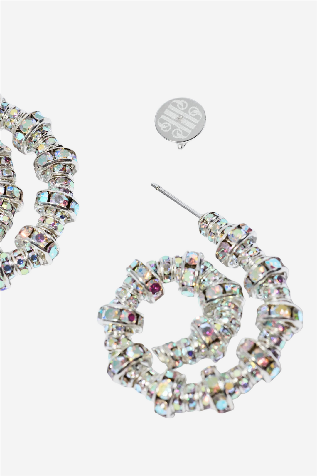 Tiny Spiral Hoops Silver