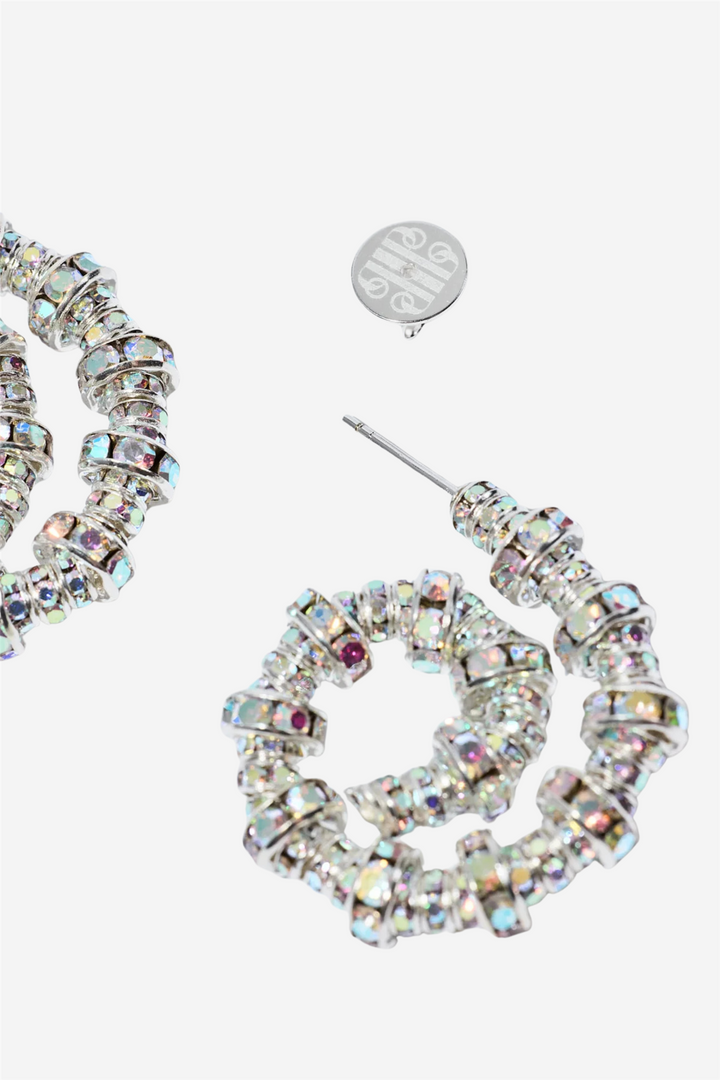 Tiny Spiral Hoops Silver