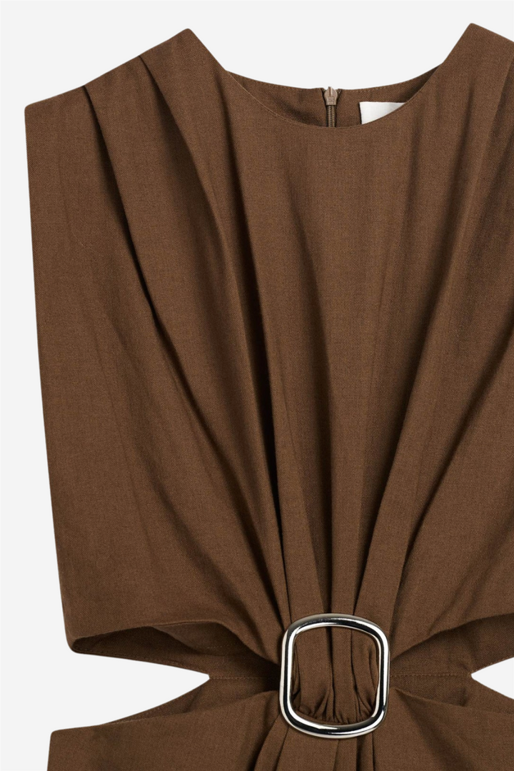 Riviera Dress Chestnut Brown