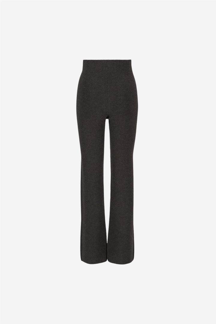 Evi Merino Pants Dark Brown Melange