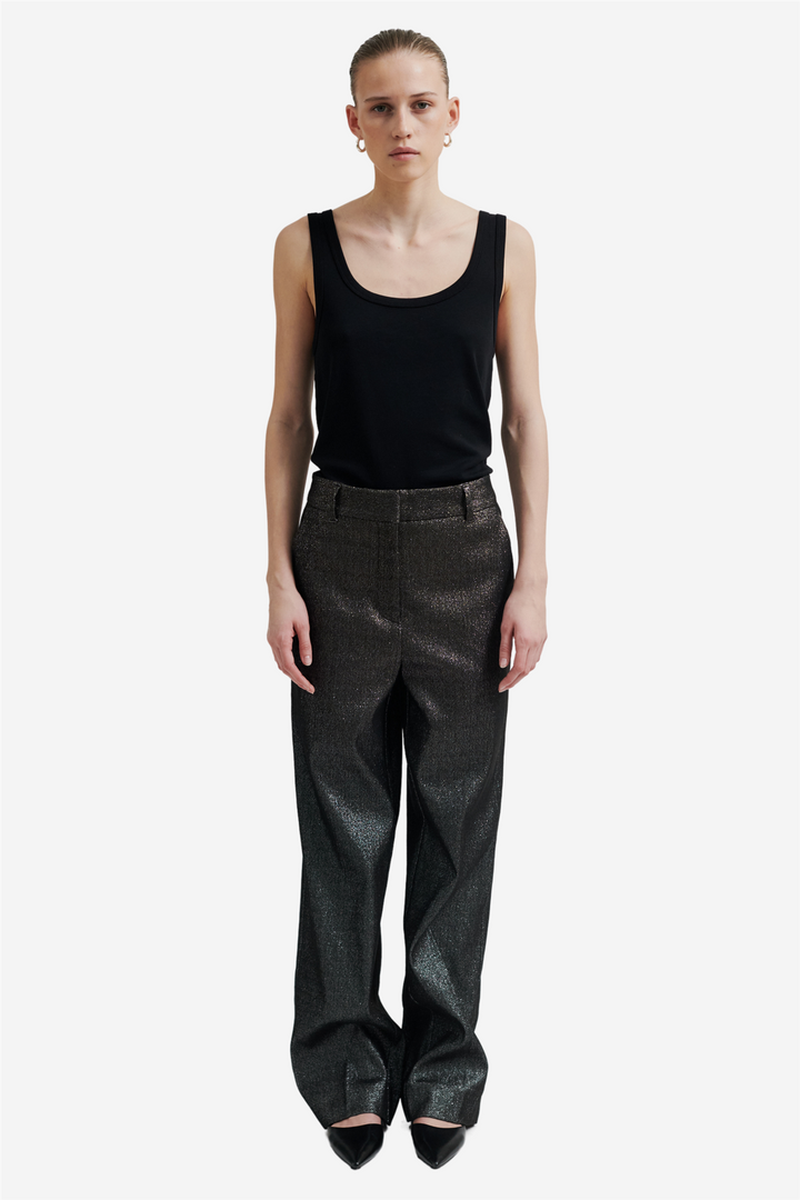 Rave Trousers Black Silver