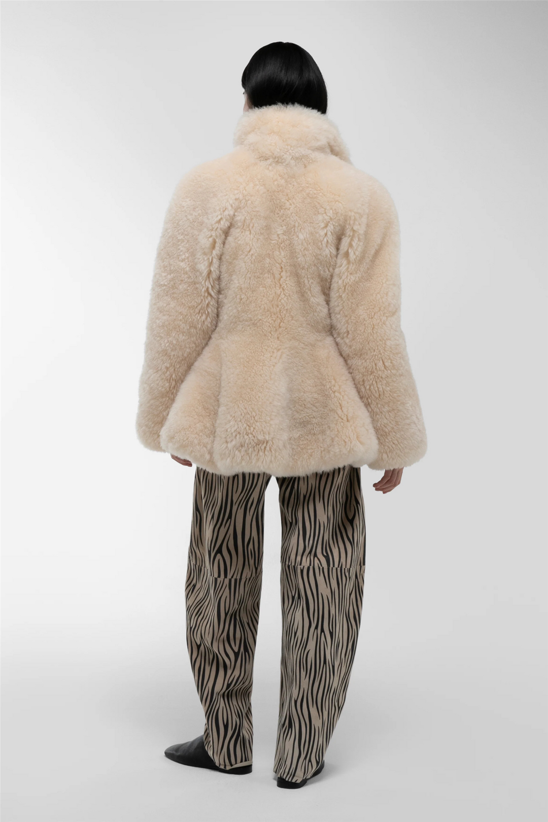 Maeve Shearling Jacket Butter Cream