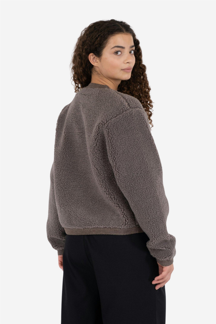 Limo Fluffy Knit Cardigan Iron