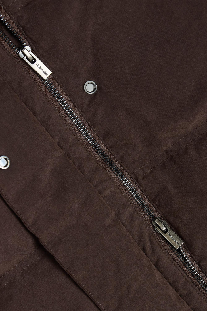 Steilia Brushed Down Jacket Dark Brown