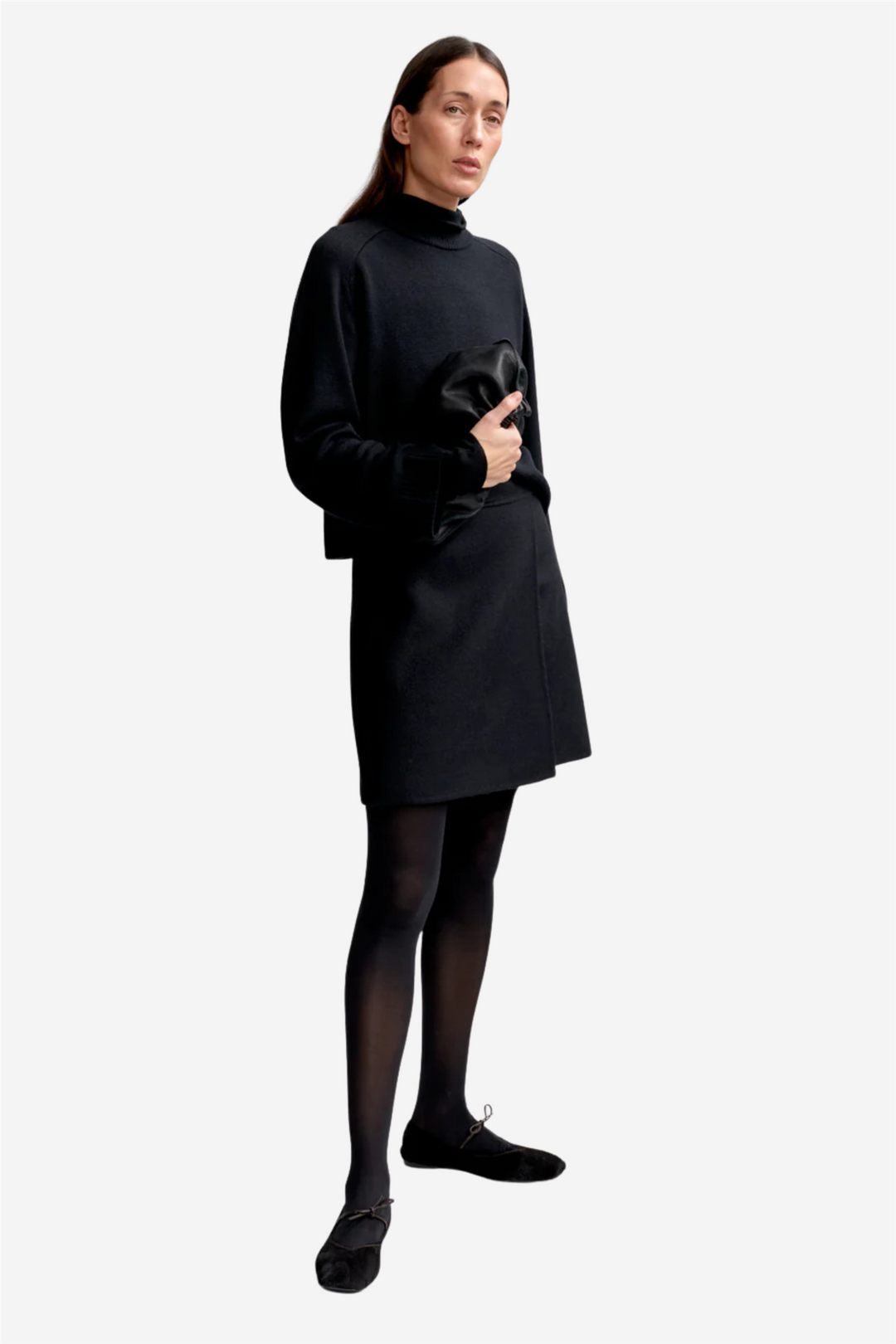 Kaia Wool Skirt Black
