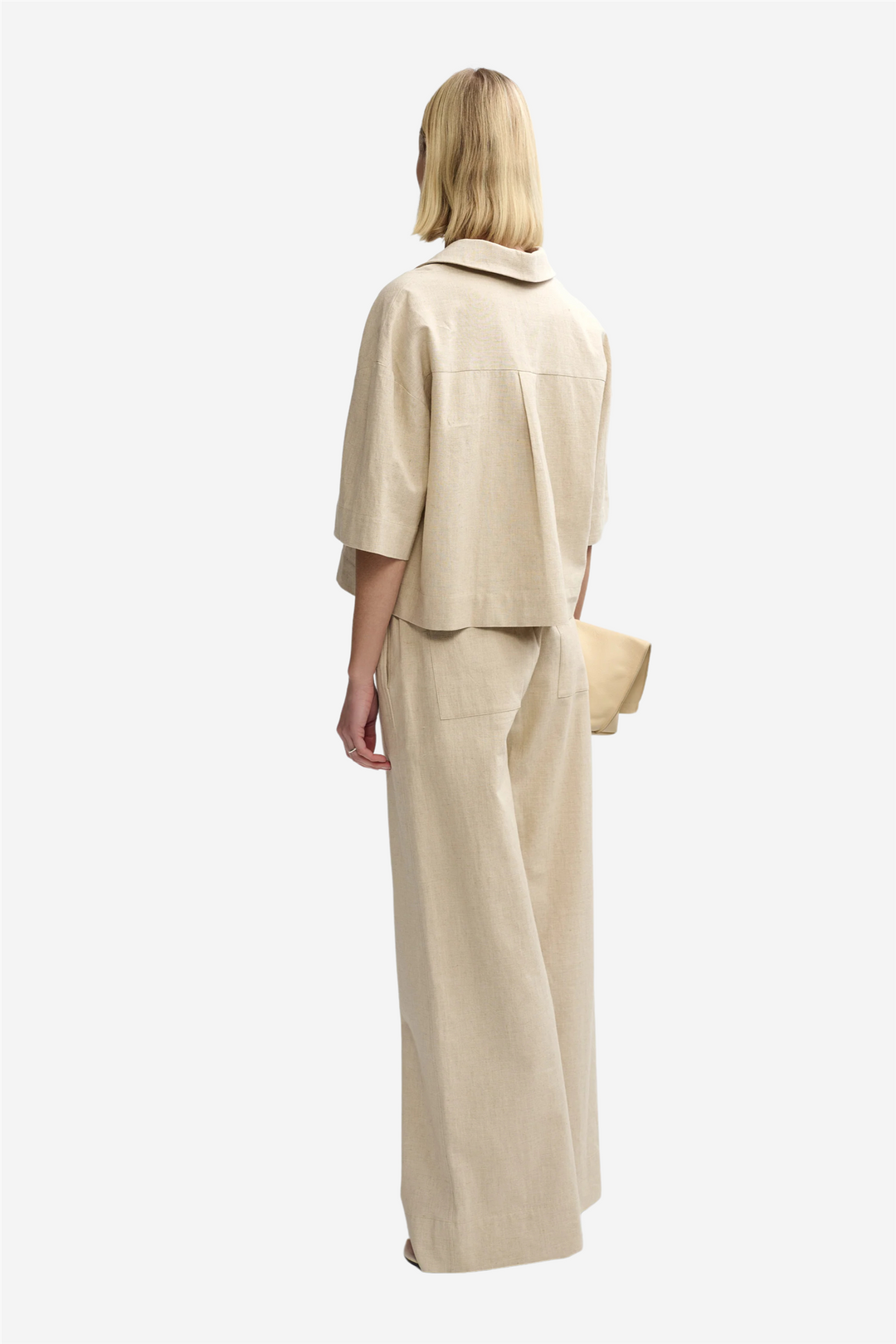 Christian Aks Bluser & Skjorter Tara Linen Shirt Sand