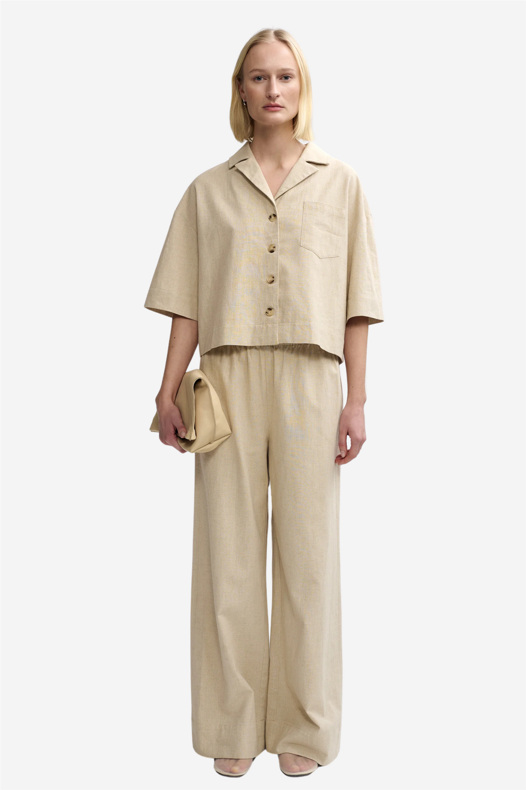 Christian Aks Bukser & jeans Luna Linen Trouser Sand