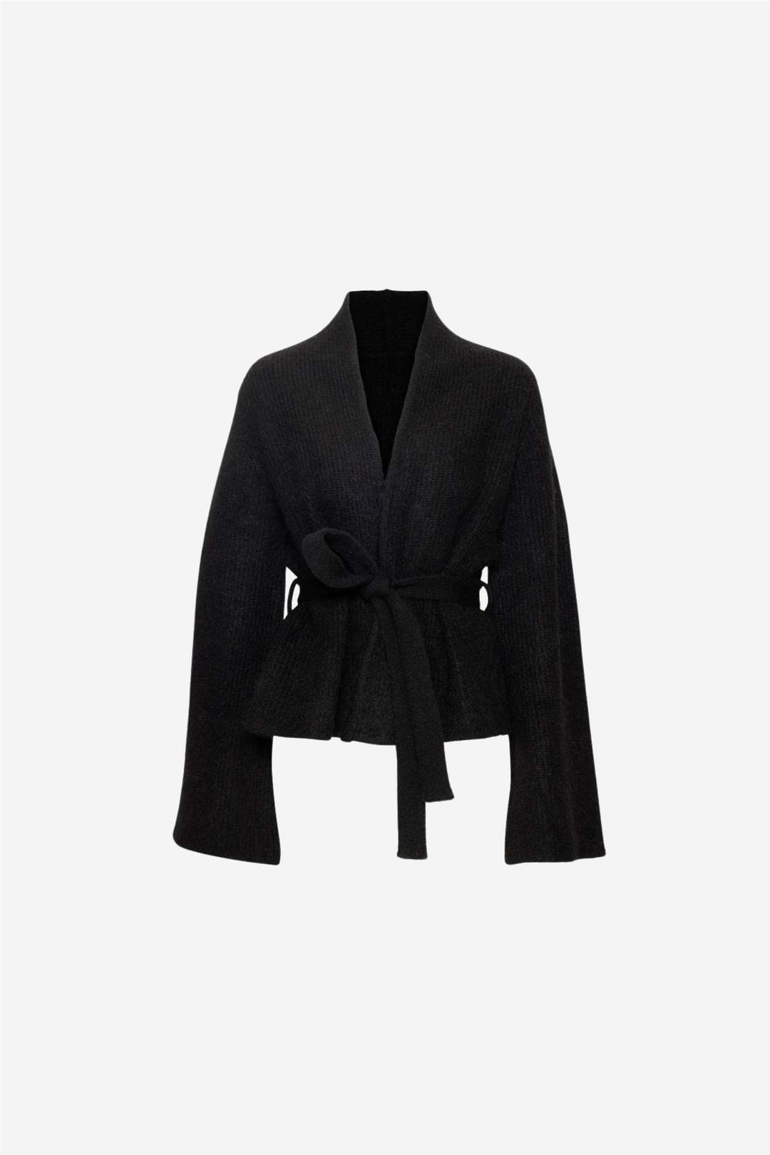 Christian Aks Genser & Cardigan Lila Mohair Cardigan Black