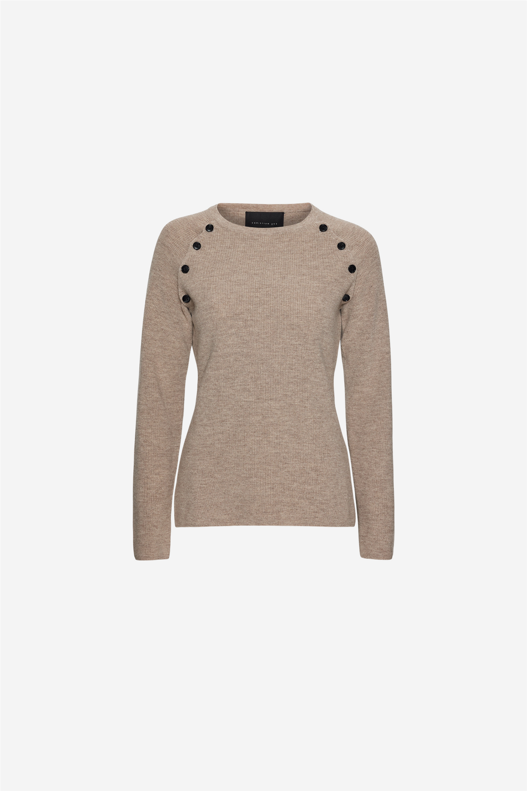 Christian Aks Genser & Cardigan Mary Merino Sweater Desert