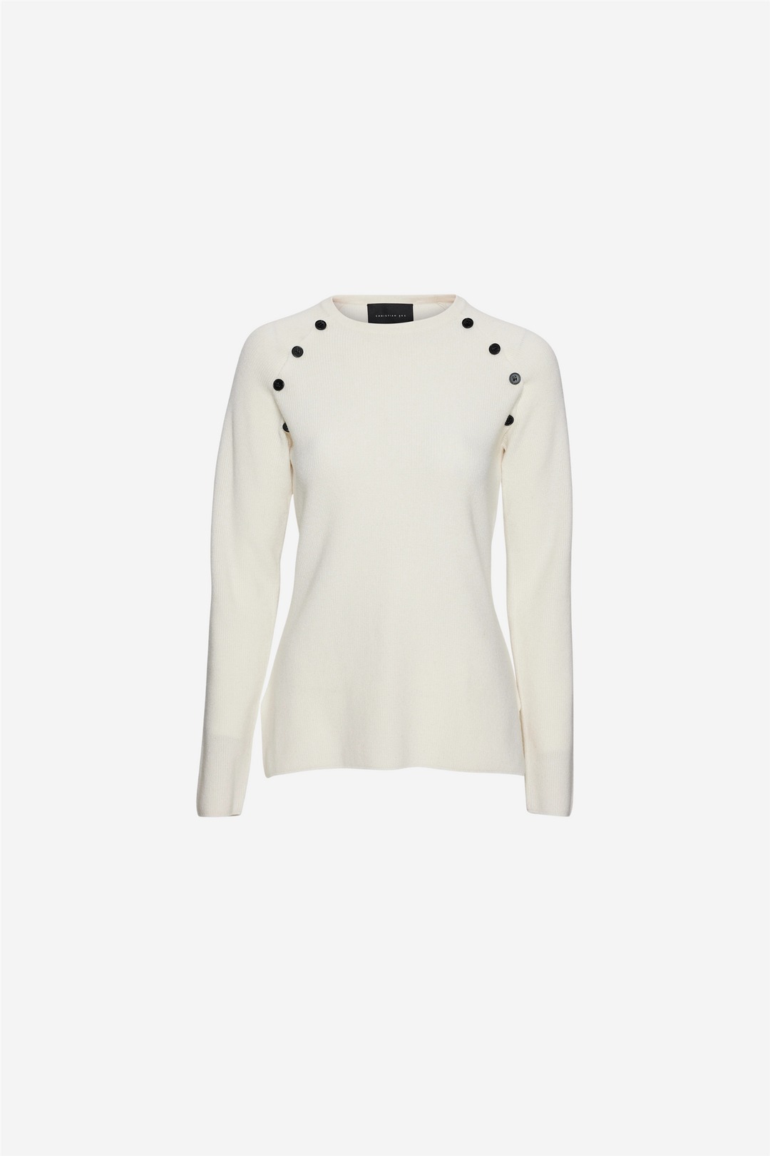 Christian Aks Genser & Cardigan Mary Merino Sweater Eggshell