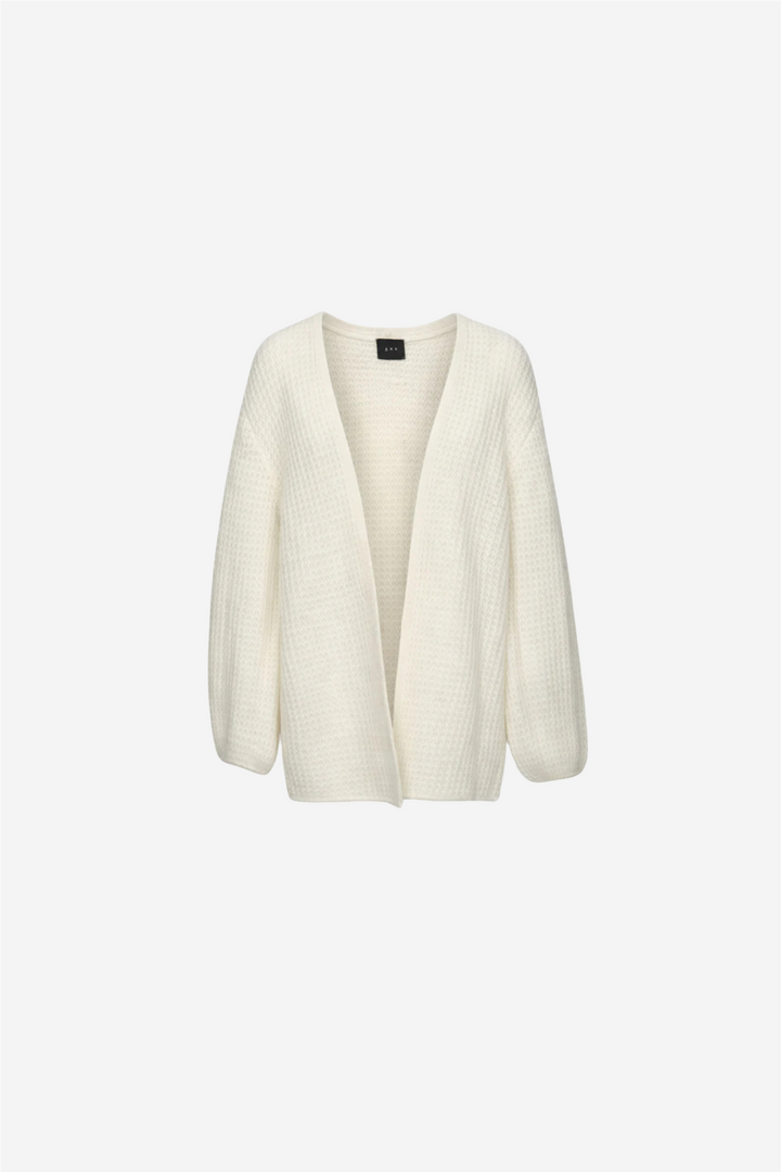 Christian Aks Genser & Cardigan Solange Mohair Cardigan Eggshell