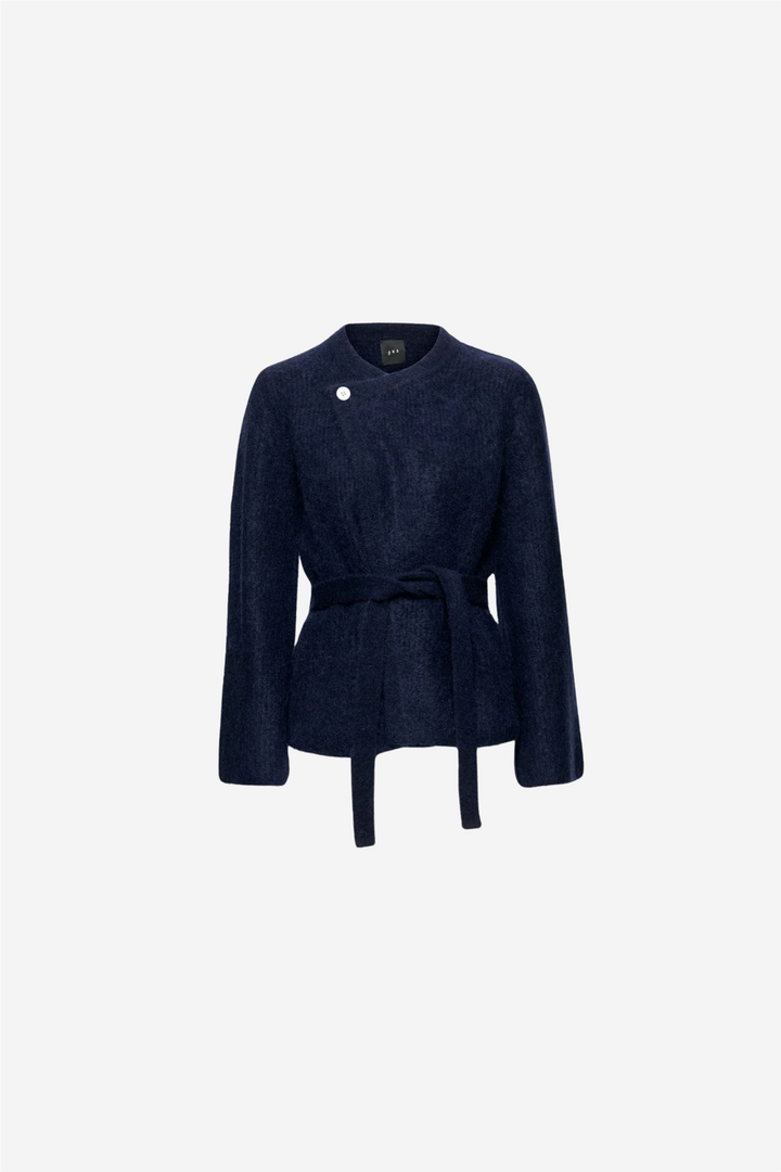 Christian Aks Genser & Cardigan Zira Mohair Cardigan Navy