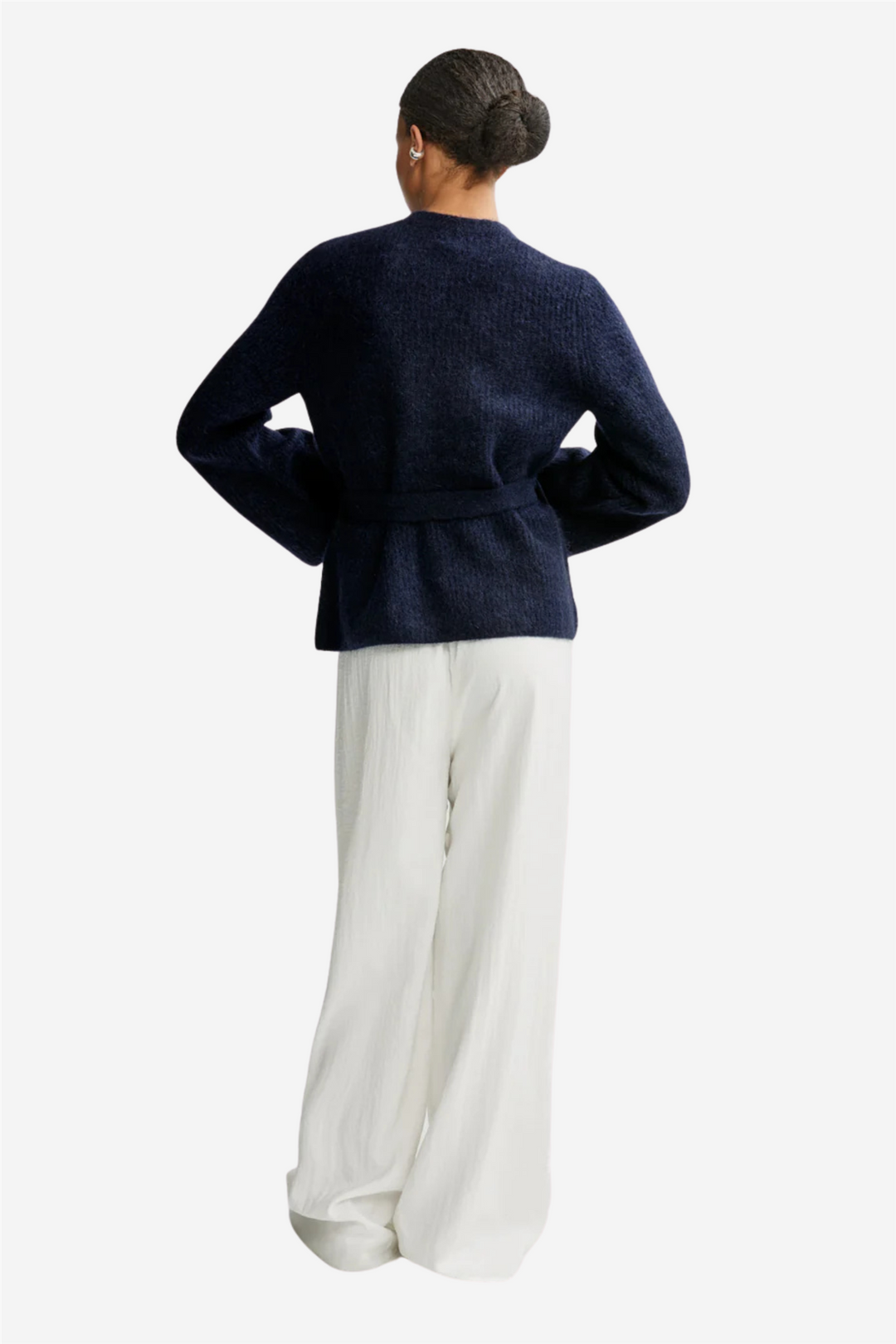 Christian Aks Genser & Cardigan Zira Mohair Cardigan Navy