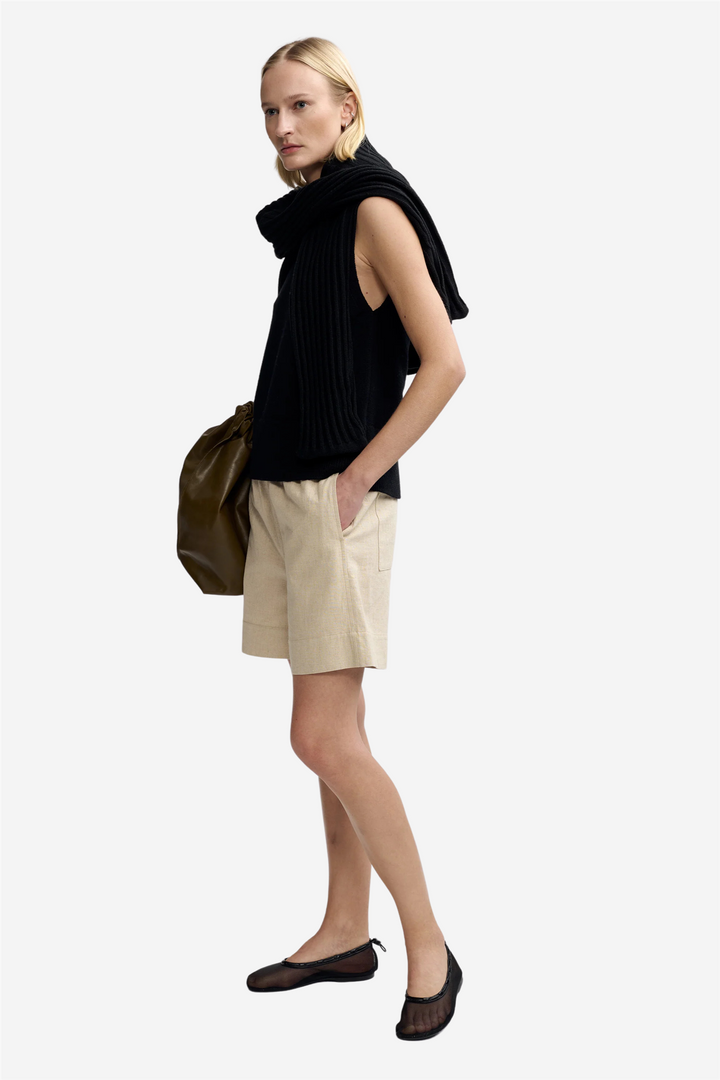 Christian Aks Shorts Lolita Linen Shorts Sand