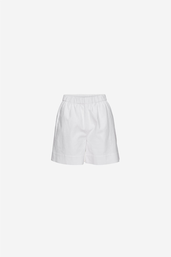Christian Aks Shorts Lolita Linen Shorts White