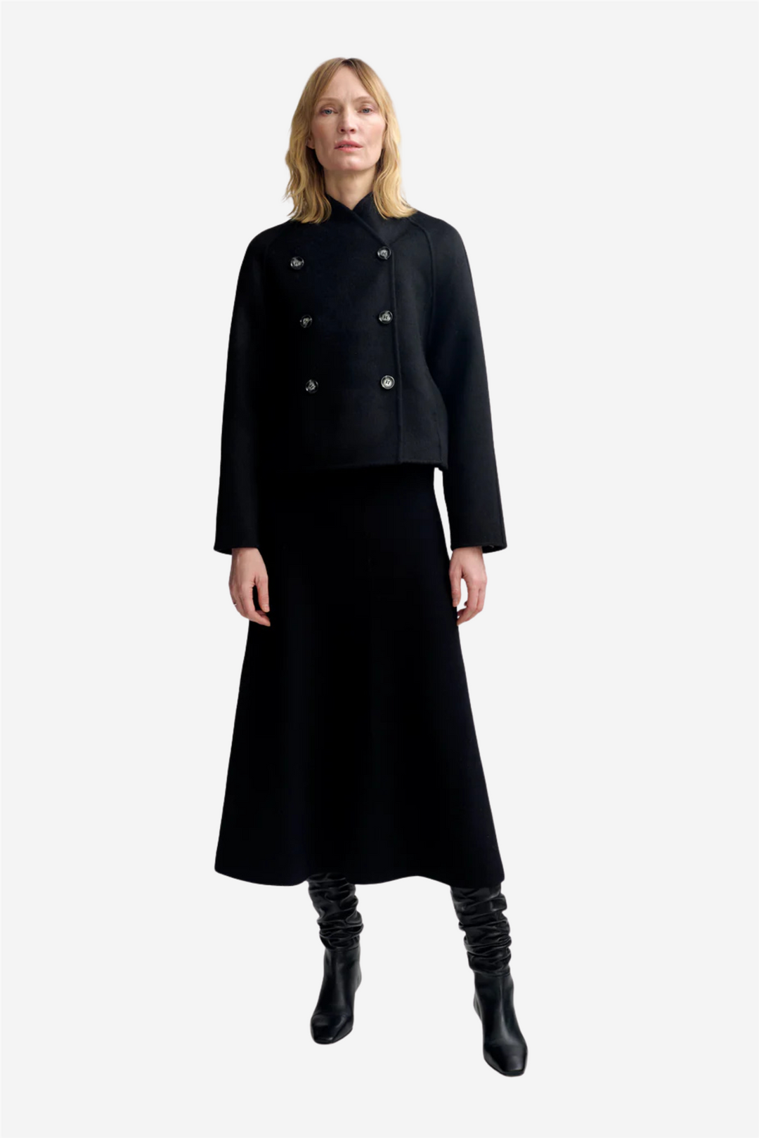 Christian Aks Skjørt Valeria Merino Skirt Black