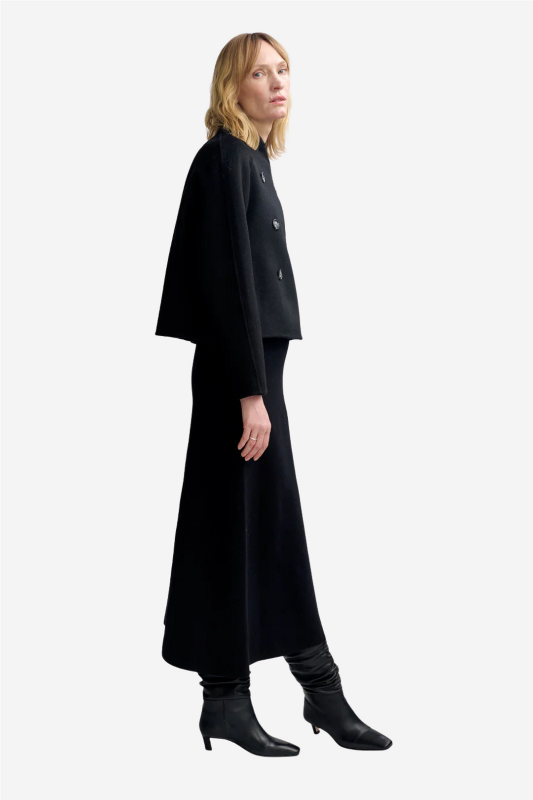 Christian Aks Skjørt Valeria Merino Skirt Black