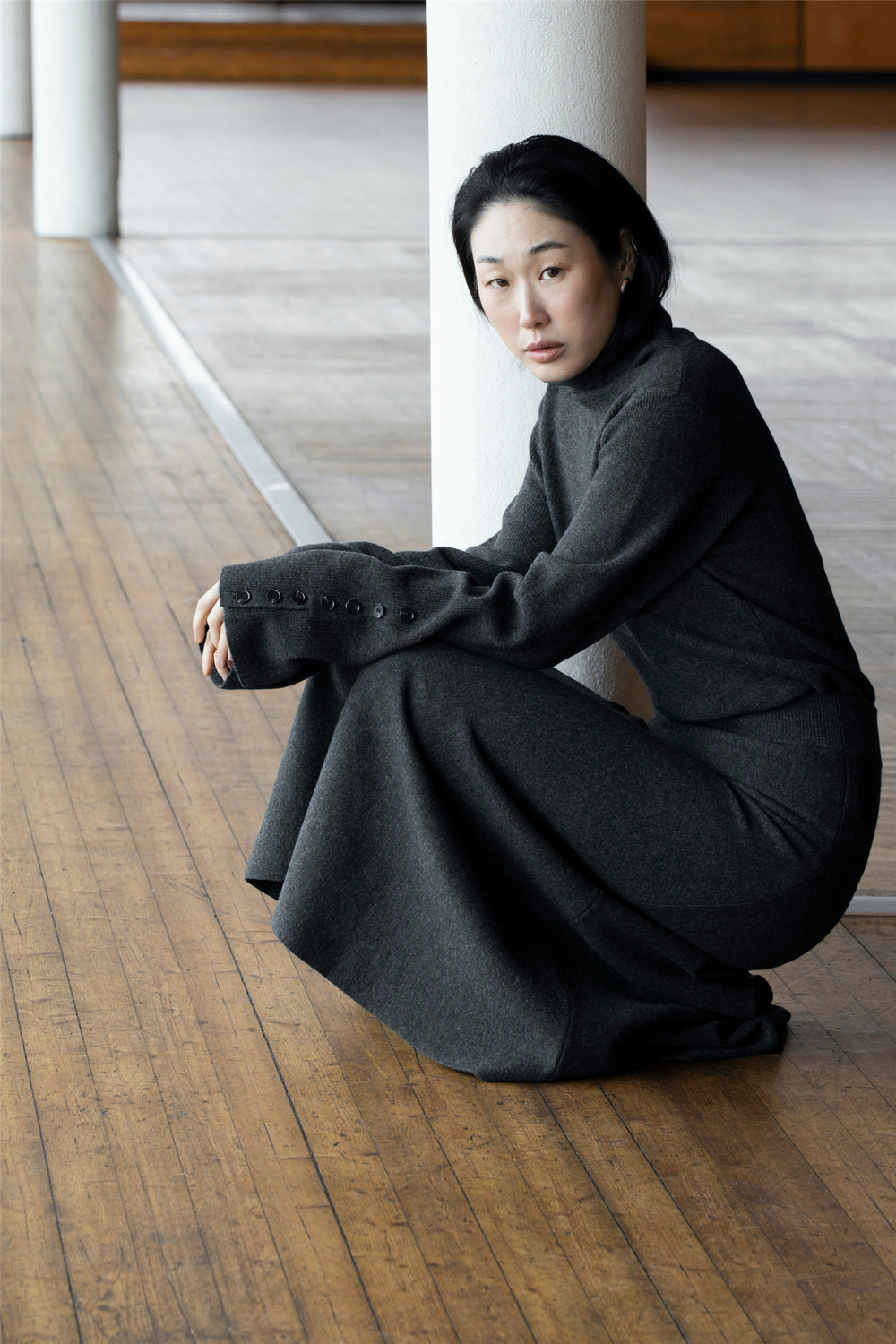 Christian Aks Skjørt Valeria Merino Skirt Black