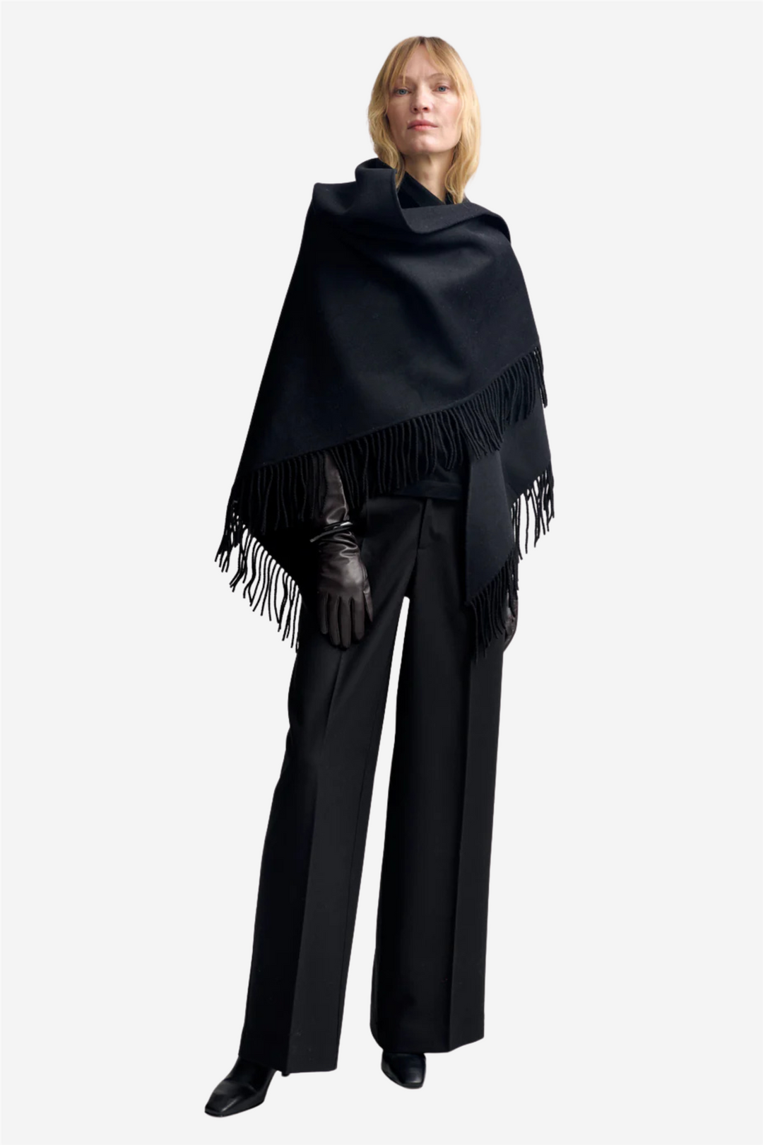 Christian Aks Tilbehør Alba Wool Scarf Black