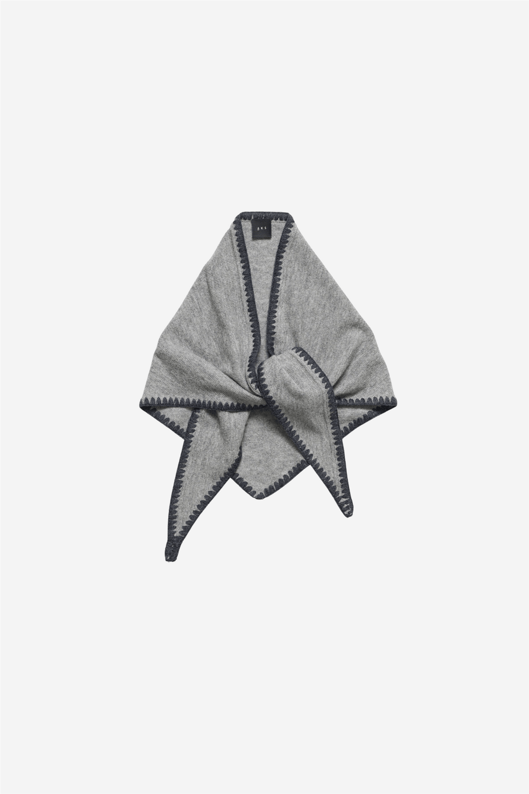 Christian Aks Tilbehør Mina Stiched Merino Scarf Lt. Grey Mel