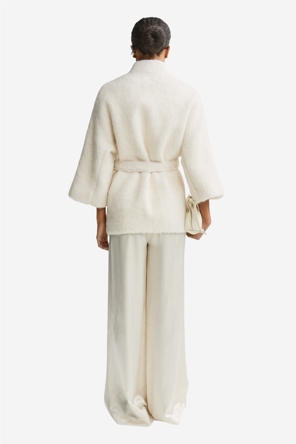 Christian Aks Yttertøy Akiko Wool Mohair Jacket Eggshell